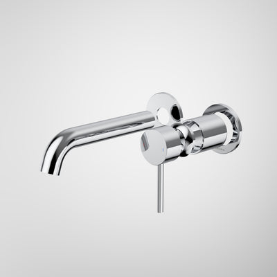 Caroma Liano II 175mm Wall Basin / Bath Trim Kit (2 x Round Cover Plates), Chrome