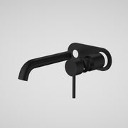 Caroma Liano II 175mm Wall Basin / Bath Trim Kit (Round Cover Plate), Matte Black