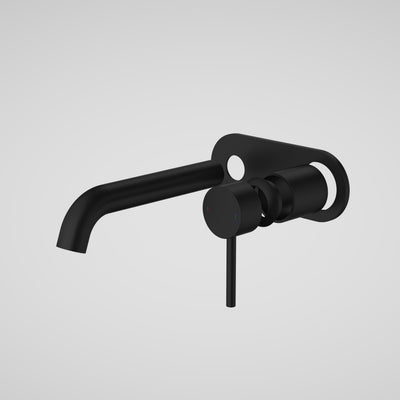 Caroma Liano II 175mm Wall Basin / Bath Trim Kit (Round Cover Plate), Matte Black
