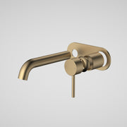 Caroma Liano II 175mm Wall Basin / Bath Trim Kit (Round Cover Plate), Brushed Brass