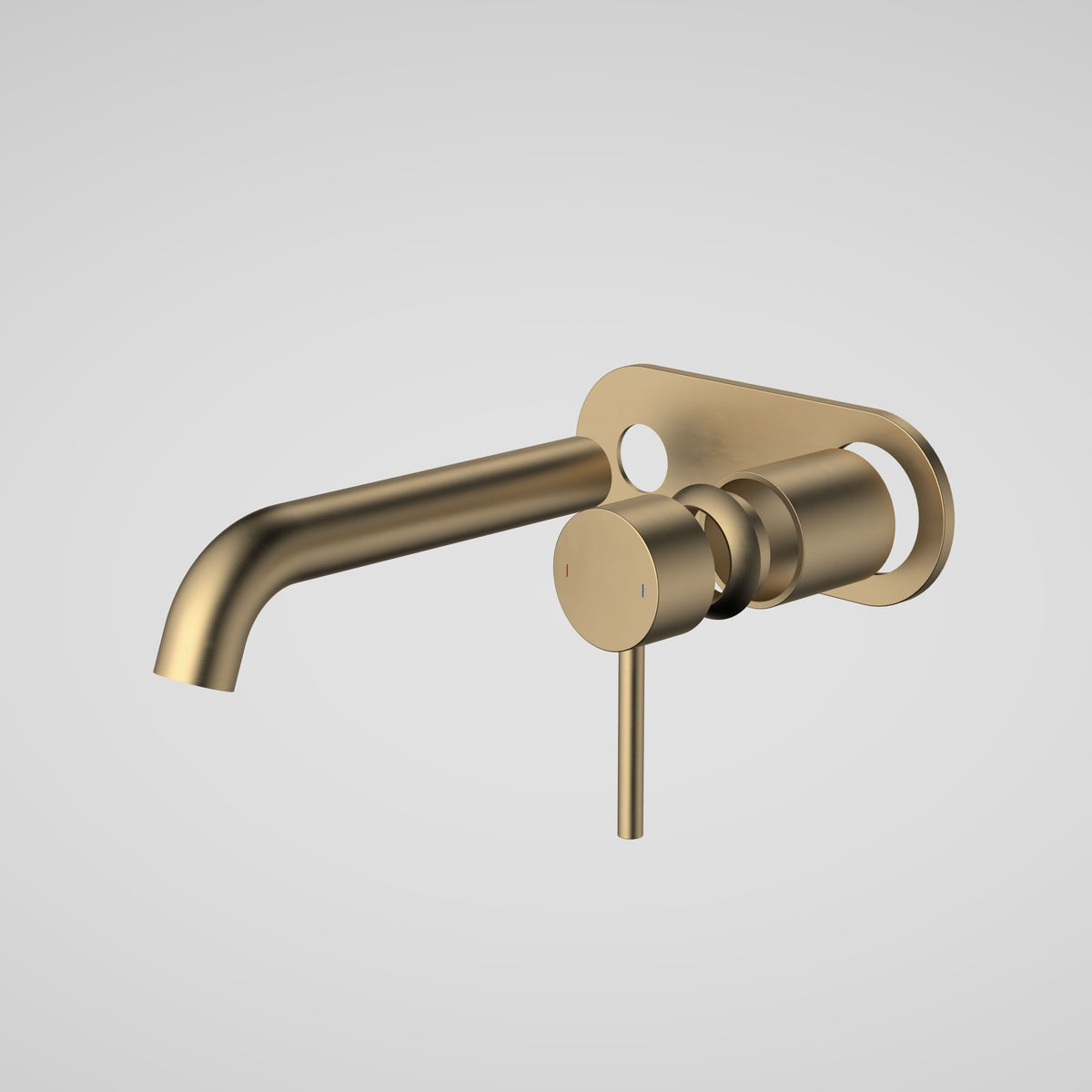 Caroma Liano II 175mm Wall Basin / Bath Trim Kit (Round Cover Plate), Brushed Brass