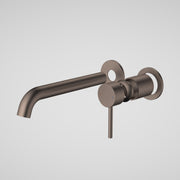 Caroma Liano II 210mm Wall Basin / Bath Trim Kit (2 x Round Cover Plates), Brushed Bronze