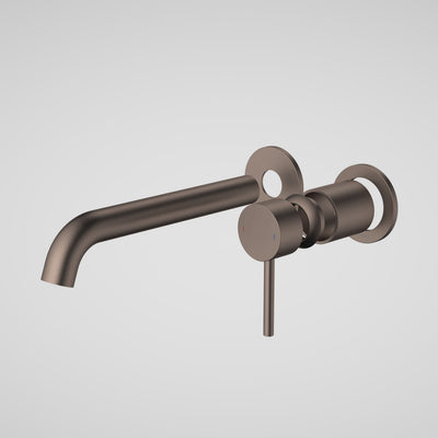 Caroma Liano II 210mm Wall Basin / Bath Trim Kit (2 x Round Cover Plates), Brushed Bronze