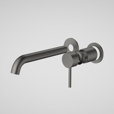 Caroma Liano II 210mm Wall Basin / Bath Trim Kit (2 x Round Cover Plates), Gunmetal