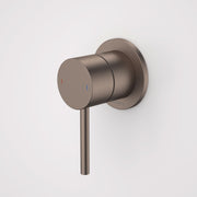 Caroma Liano II Bath / Shower Mixer (Round Cover Plate), Brushed Bronze