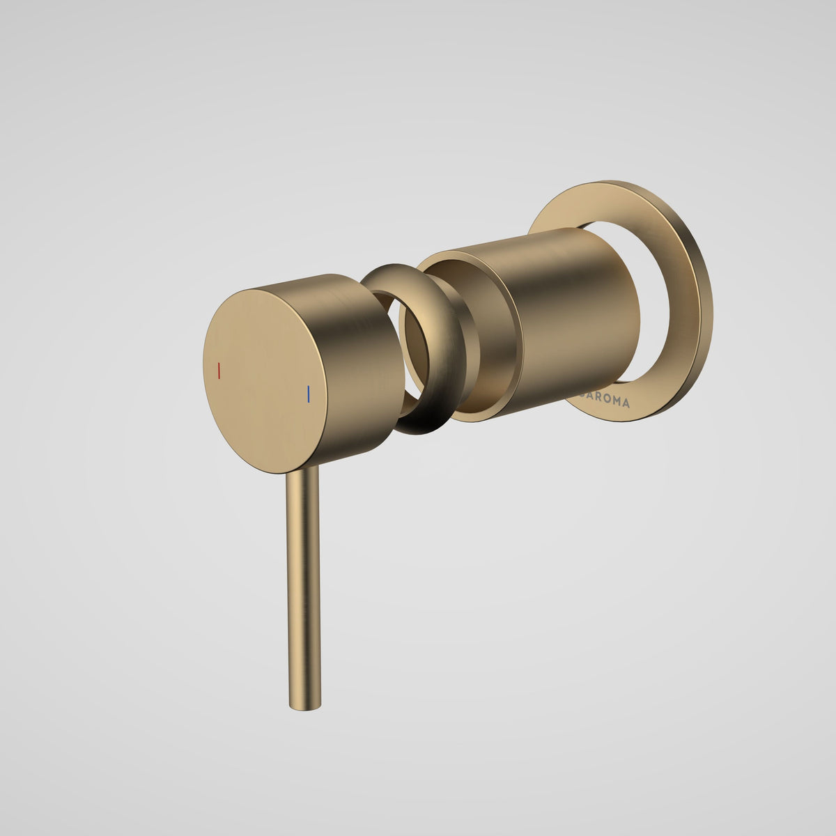 Caroma Liano II Bath / Shower Trim Kit (Round Cover Plate), Brushed Brass