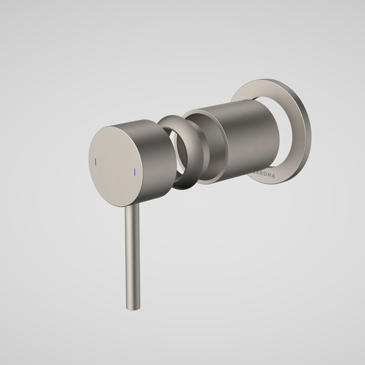 Caroma Liano II Bath / Shower Trim Kit (Round Cover Plate), Brushed Nickel