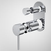 Caroma Liano II Bath / Shower Mixer With Diverter Trim Kit (Round Cover Plate), Chrome