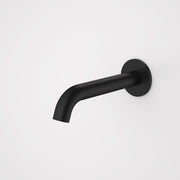 Caroma Liano II 175mm Basin / Bath Outlet (Round Cover Plate), Matte Black
