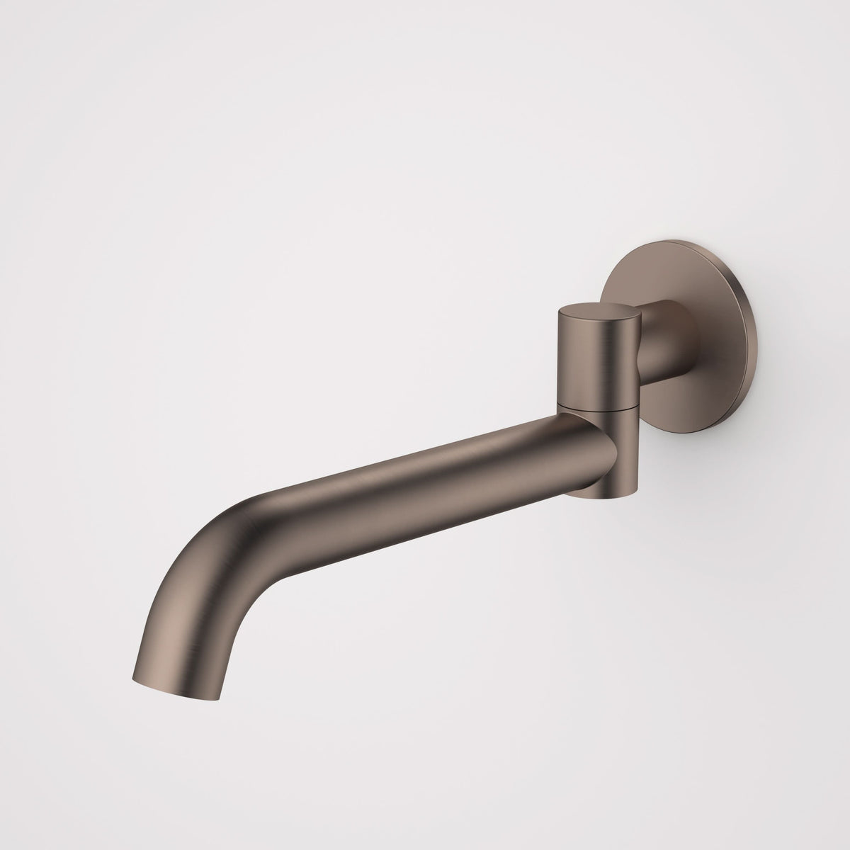 Caroma Liano II 220mm Bath Swivel Outlet (Round Cover Plate), Brushed Bronze