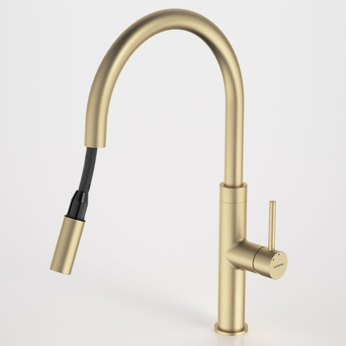 Caroma Liano II Pull Out Sink Mixer - Lead Free, Brushed Brass