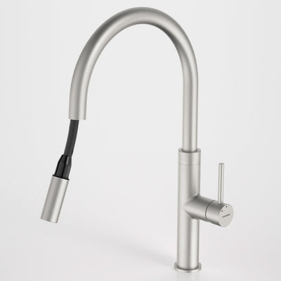 Caroma Liano II Pull Out Sink Mixer - Lead Free, Brushed Nickel
