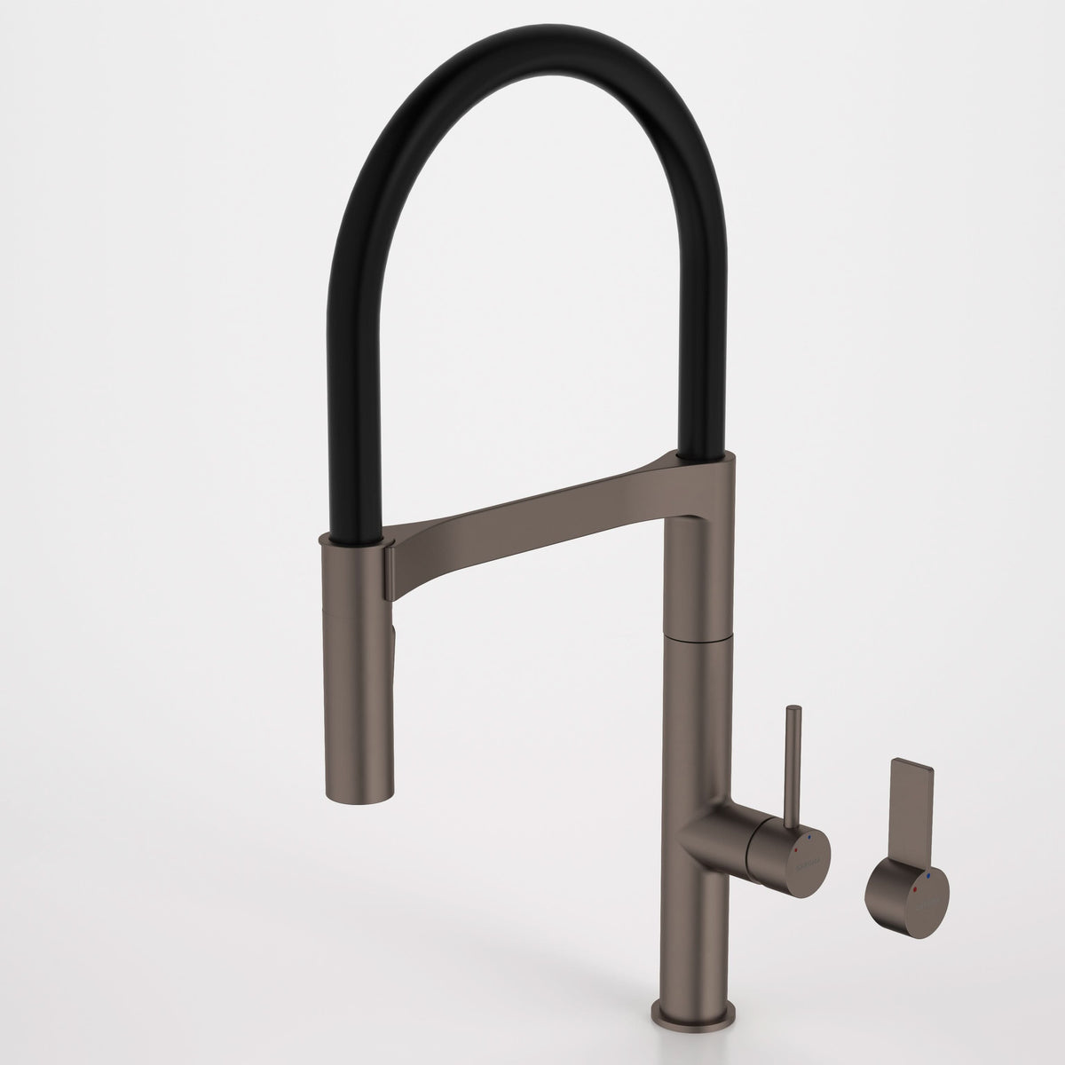 Caroma Liano II Pull Down Sink Mixer with Dual Spray - Lead Free, Brushed Bronze