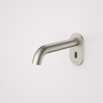 Caroma Liano II Sensor 175mm Wall Outlet Kit, Brushed Nickel