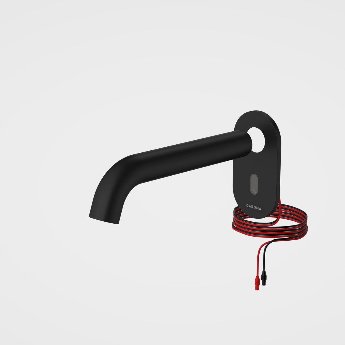 Caroma Liano II Sensor 175mm Wall Outlet Tap - Trim Only, Black