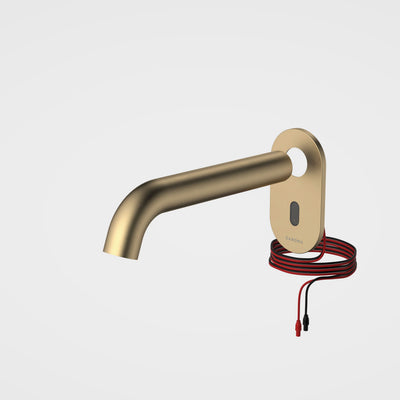 Caroma Liano II Sensor 175mm Wall Outlet Tap - Trim Only, Brushed Brass