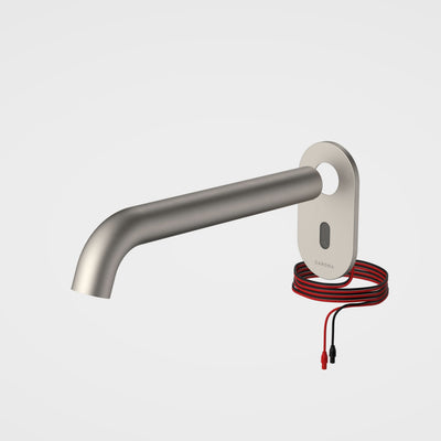 Caroma Liano II Sensor 210mm Wall Outlet Tap - Trim Only, Brushed Nickel