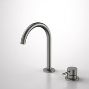 Caroma Liano II Hob Basin Mixer Set 160mm - Lead Free, Gun Metal Grey
