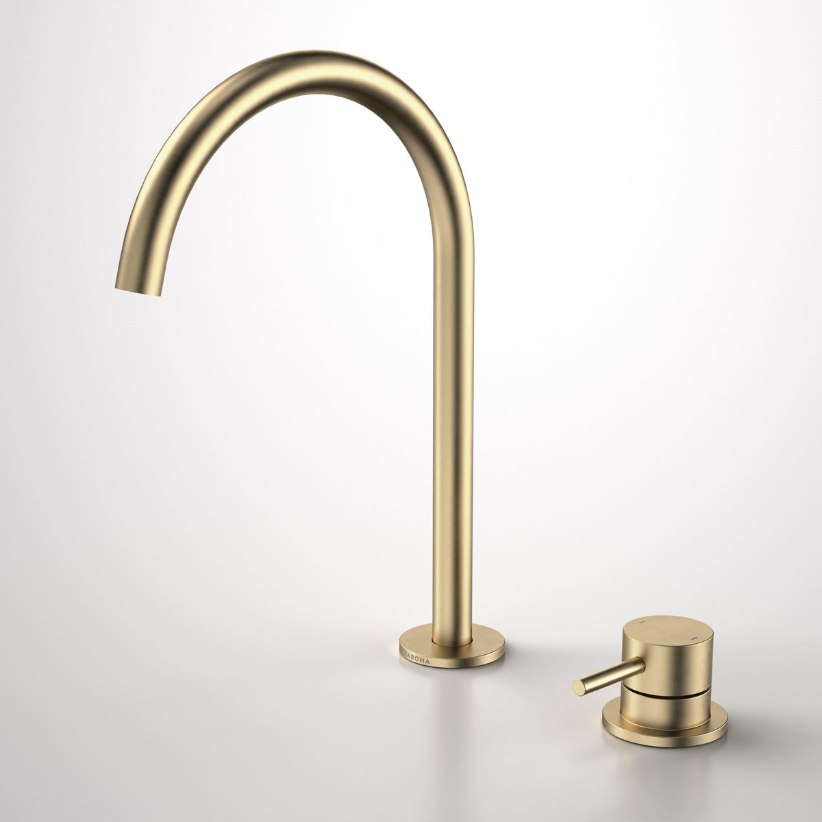 Caroma Liano II Hob Basin/Sink Mixer Set 200mm - Lead Free, Brushed Brass