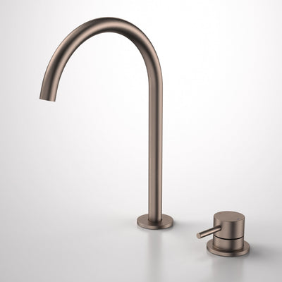 Caroma Liano II Hob Basin/Sink Mixer Set 200mm - Lead Free, Brushed Bronze