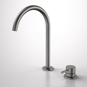 Caroma Liano II Hob Basin/Sink Mixer Set 200mm - Lead Free, Gun Metal Grey