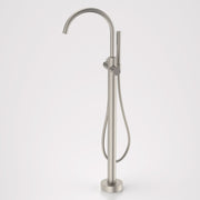 Caroma Liano II Freestanding Bath Filler with Hand Shower - Sales Kit, Brushed Nickel