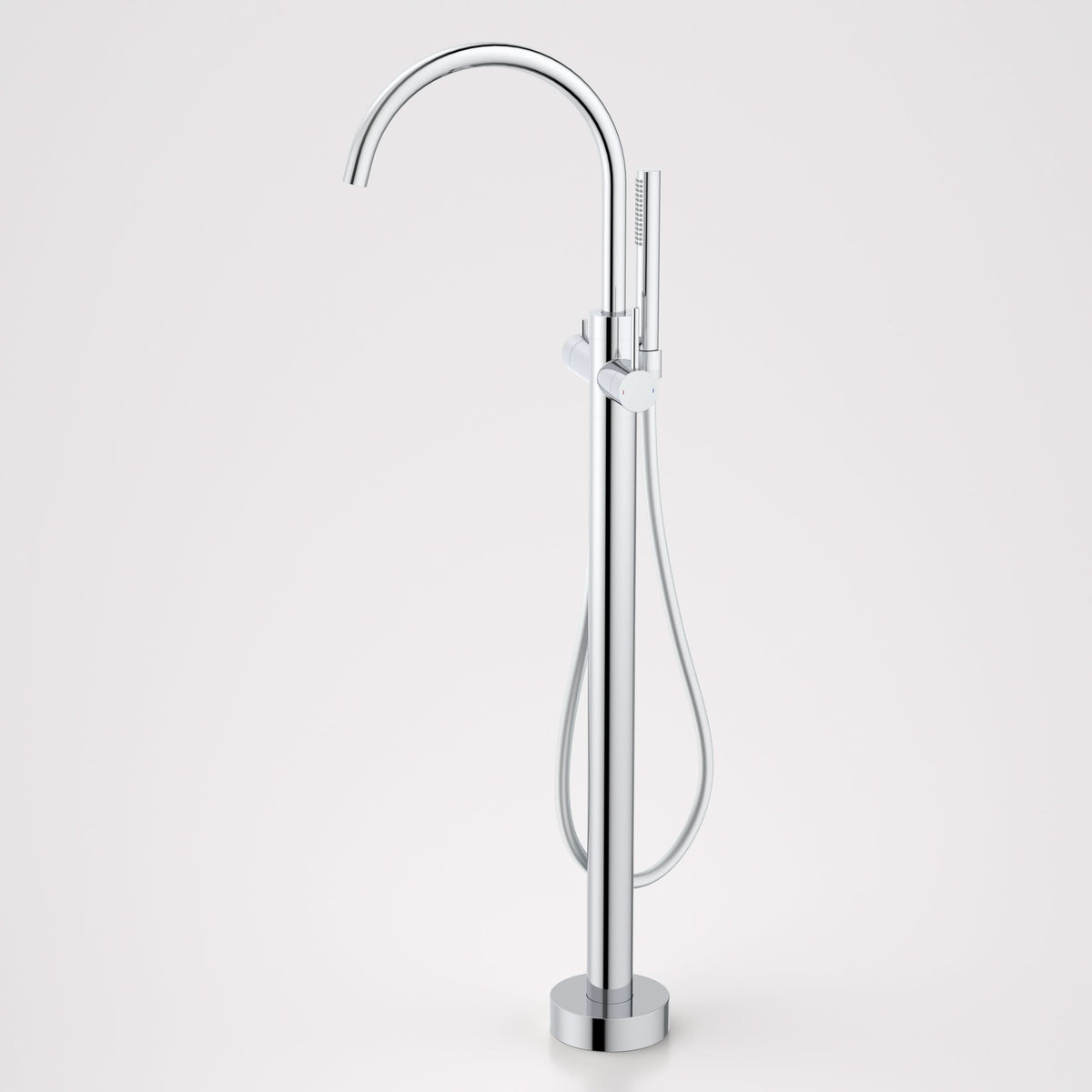 Caroma Liano II Freestanding Bath Filler with Hand Shower - Sales Kit, Chrome