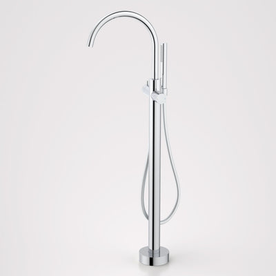Caroma Liano II Freestanding Bath Filler with Hand Shower - Sales Kit, Chrome