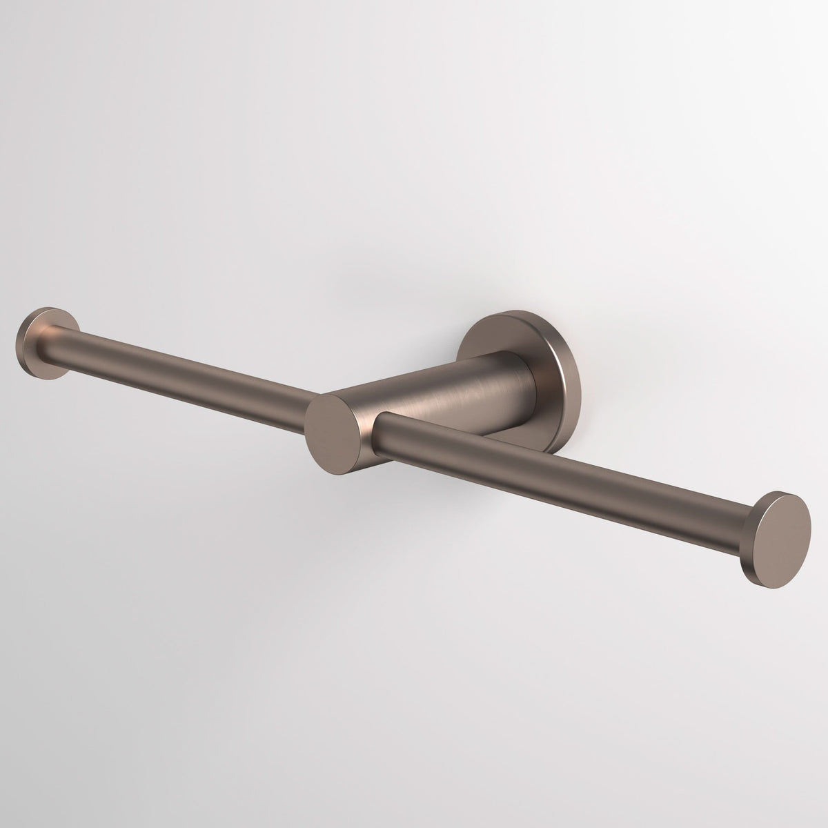 Caroma Liano II Double Toilet Roll Holder, Brushed Bronze