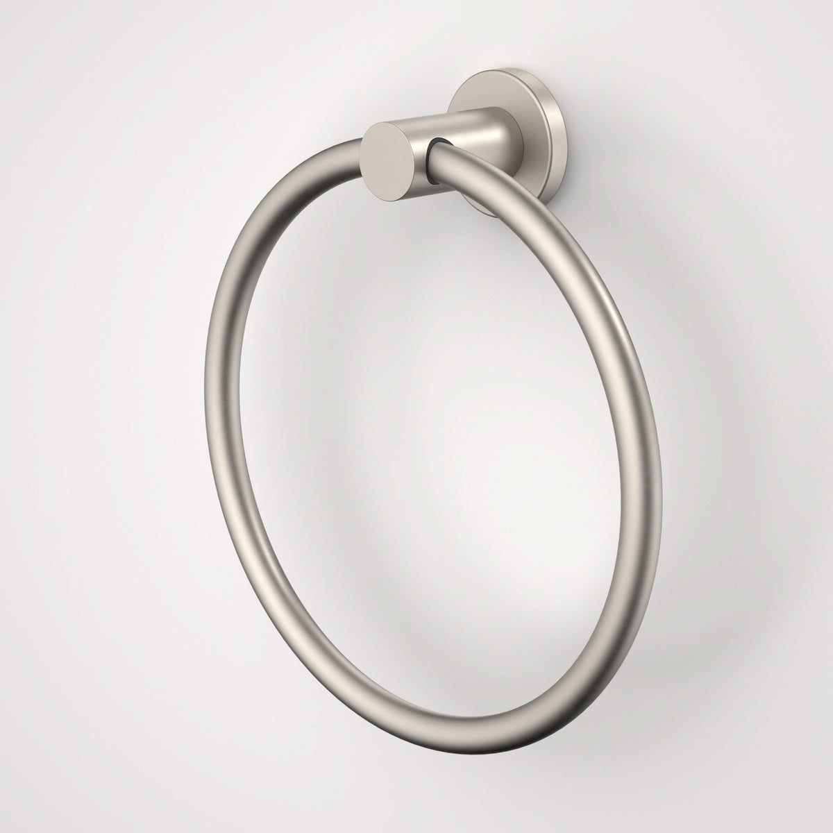 Caroma Liano II Towel Ring, Brushed Nickel