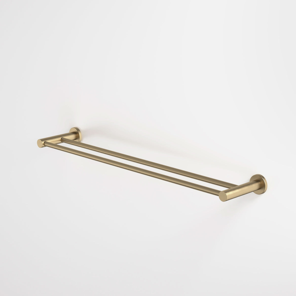 Caroma Liano II Double Towel Rail 640mm, Brushed Brass