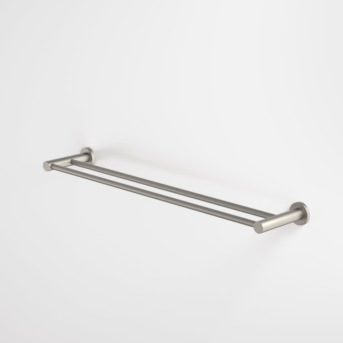 Caroma Liano II Double Towel Rail 640mm, Brushed Nickel