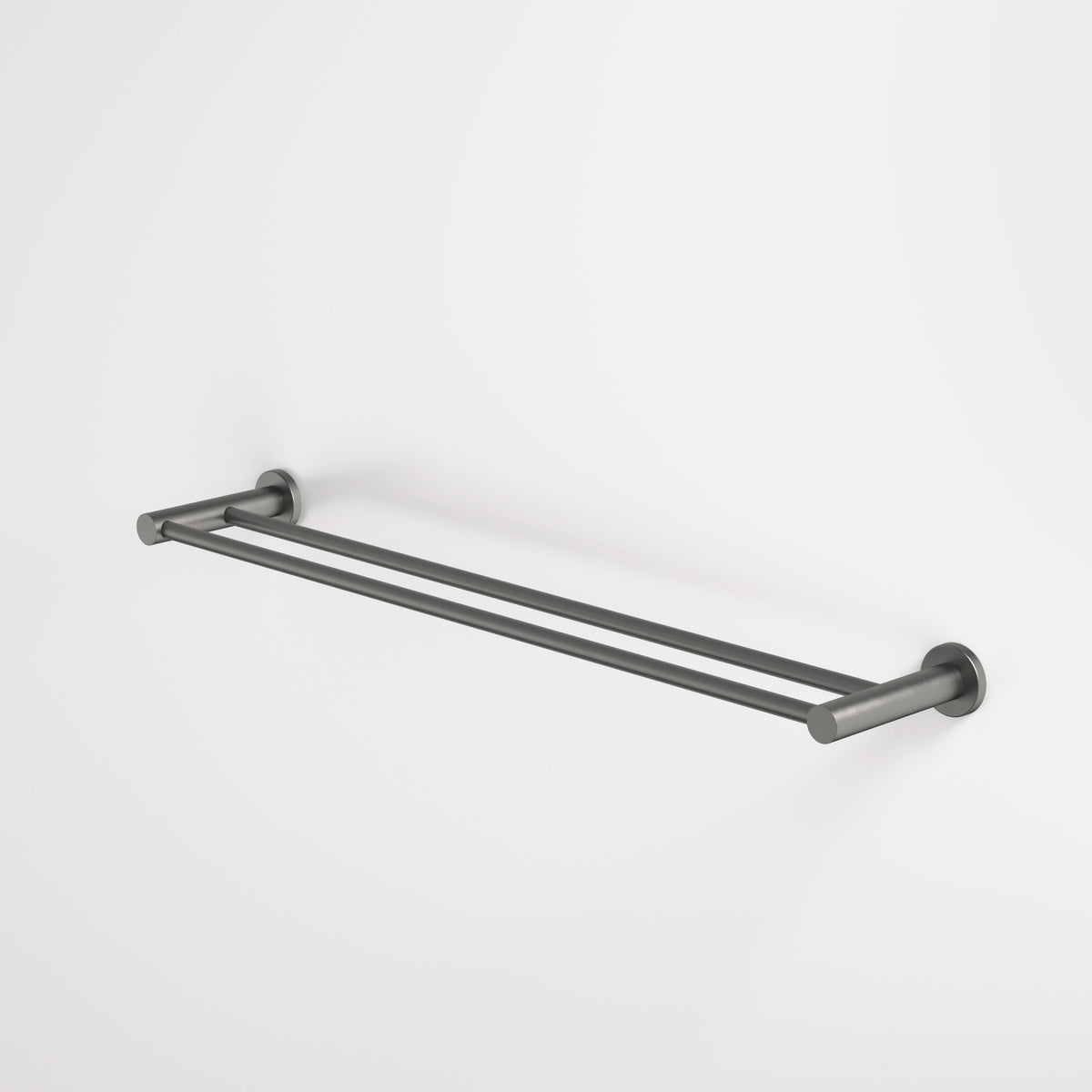 Caroma Liano II Double Towel Rail 640mm, Gunmetal