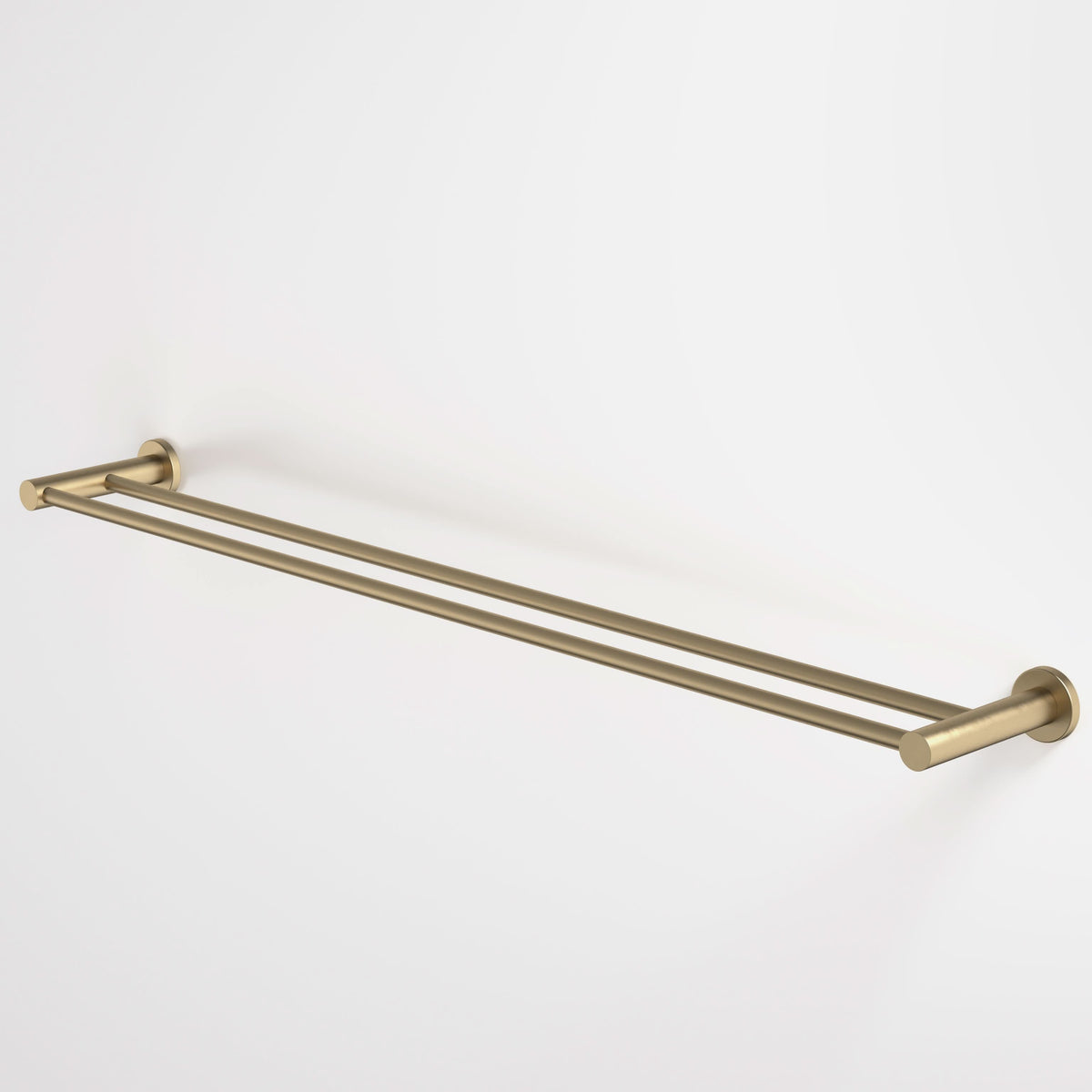 Caroma Liano II Double Towel Rail 840mm, Brushed Brass