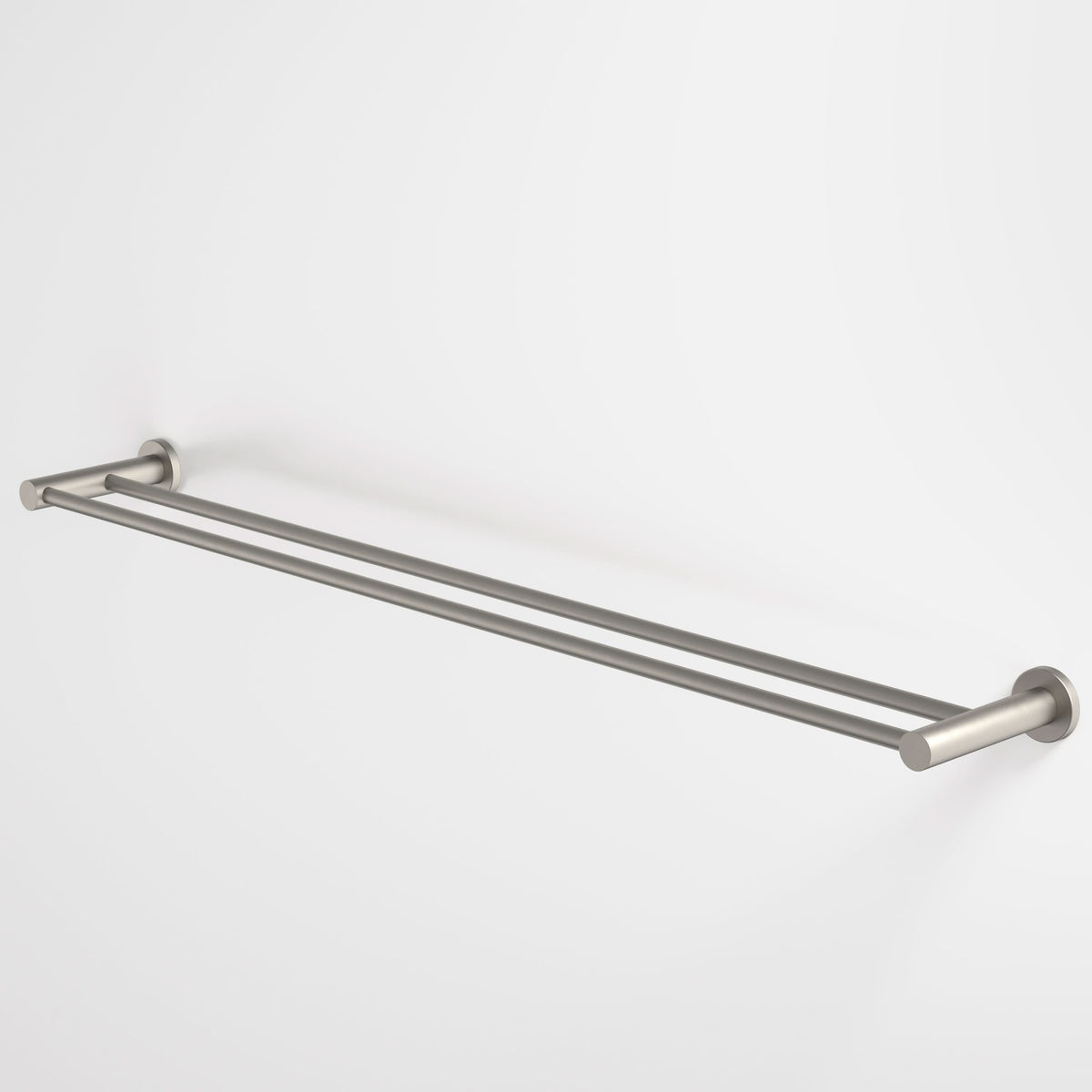 Caroma Liano II Double Towel Rail 840mm, Brushed Nickel