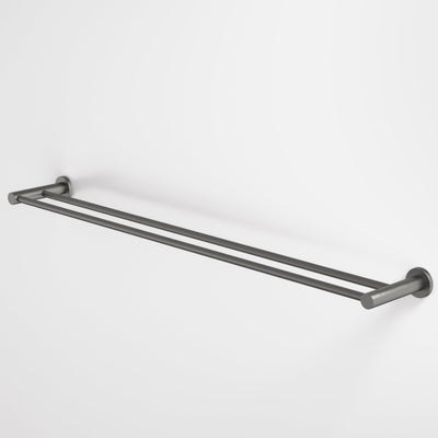 Caroma Liano II Double Towel Rail 840mm, Gunmetal
