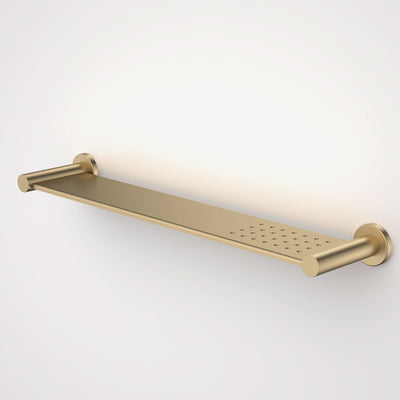 Caroma Liano II Bathroom Shelf, Brushed Brass