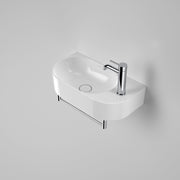 Caroma Liano II Hand Wall Basin Integrated Towel Rail, Chrome