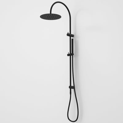 Caroma Liano II Rail Shower with Overhead, Matte Black