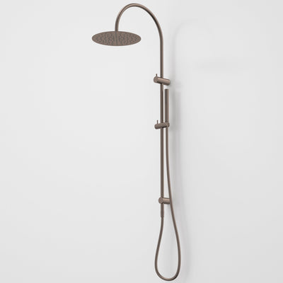 Caroma Liano II Rail Shower with Overhead, Brushed Bronze