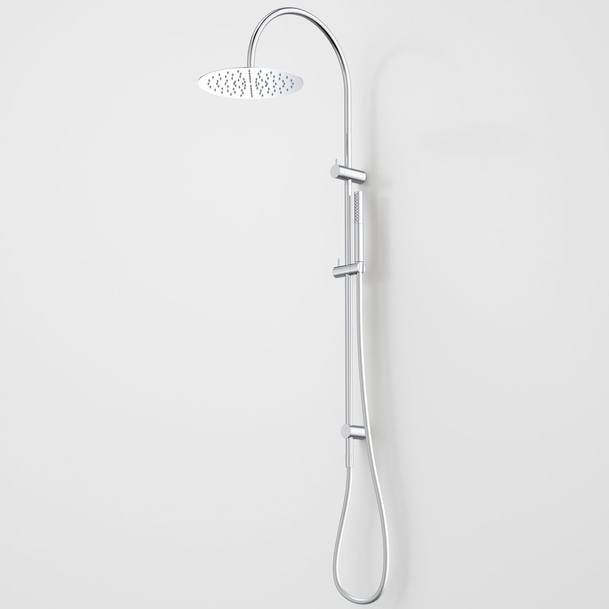 Caroma Liano II Rail Shower with Overhead, Chrome