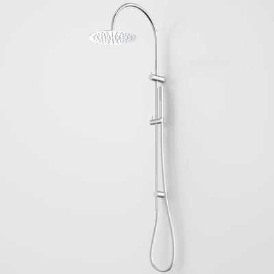 Caroma Liano II Rail Shower with Overhead, Chrome