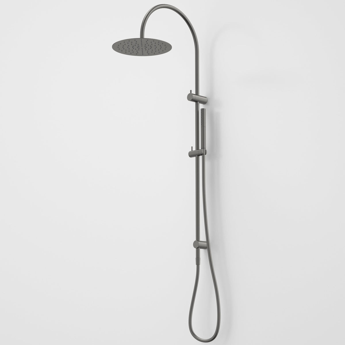 Caroma Liano II Rail Shower with Overhead, Gunmetal
