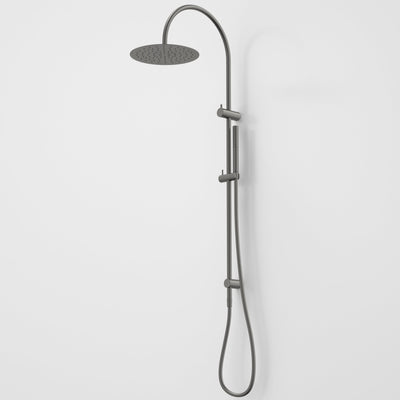 Caroma Liano II Rail Shower with Overhead, Gunmetal