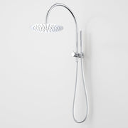 Caroma Liano II Compact Twin Shower with Overhead, Chrome