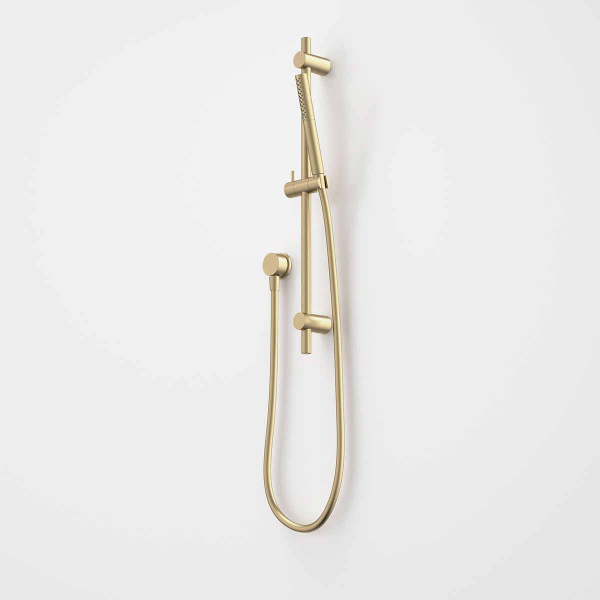 Caroma Liano II 3 Function Microphone Rail Shower, Brushed Brass