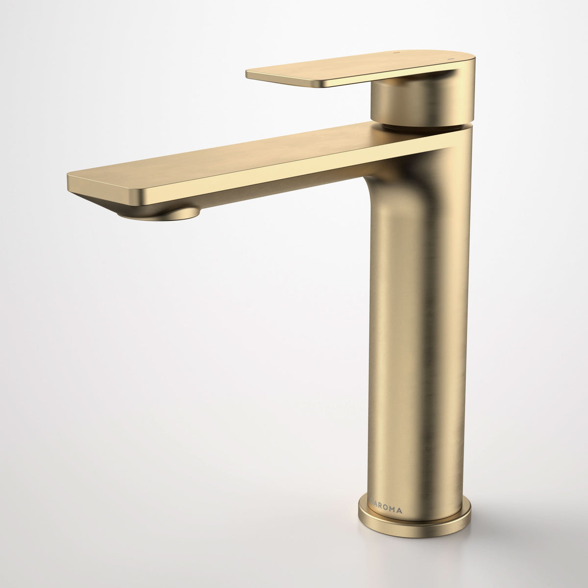Caroma Urbane II Mid Tower Basin Mixer, Brushed Brass