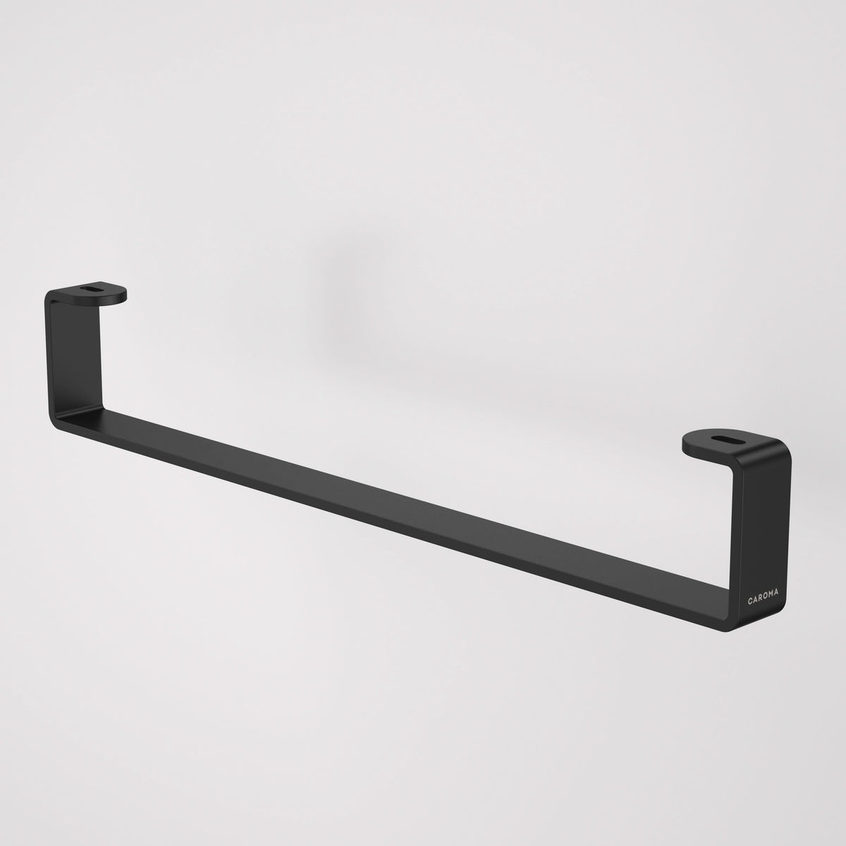 Caroma Urbane II Hand Wall Basin Integrated Rail, Matte Black