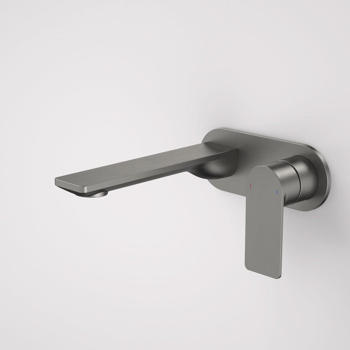 Caroma Urbane II 180mm Wall Basin / Bath Mixer - Round Cover Plate - Sales Kit, Gunmetal