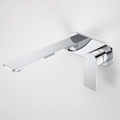 Caroma Urbane II 220mm Wall Basin / Bath Mixer - Round Cover Plate - Sales Kit - Lead Free, Chrome
